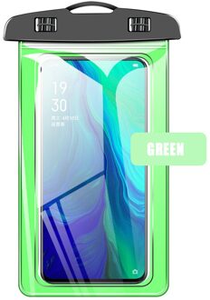 Waterdichte Onderwater Phone Case Cover Tas Dry Pouch Zwemmen-Tas Waterdichte Voor Samsung Iphone Huawei Xiaomi Telefoons TXTB1 groen