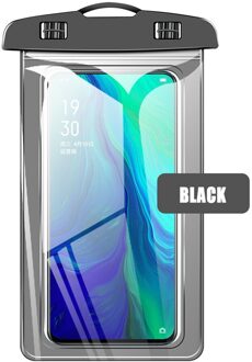 Waterdichte Onderwater Phone Case Cover Tas Dry Pouch Zwemmen-Tas Waterdichte Voor Samsung Iphone Huawei Xiaomi Telefoons TXTB1 zwart