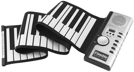 Waterdichte Oplaadbare Digitale Keyboard Piano 61 Toetsen 128 Tones Draagbare Flexibele Elektronische Roll Up Piano Ingebouwde Luidspreker
