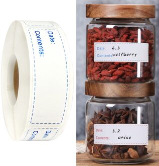 Waterdichte Opslag Labels Sticky Blank Vriezer Label Stickers Markt Tape blauw 150stk