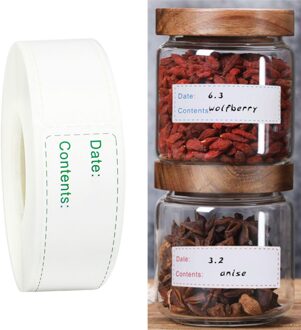 Waterdichte Opslag Labels Sticky Blank Vriezer Label Stickers Markt Tape gemengd 150stk