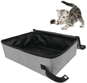Waterdichte Opvouwbare Met Cover Oxford Doek Kattenbak Thuis Outdoor Camping Voor Thuis/Zakenreis Schoon Huisdier suplies