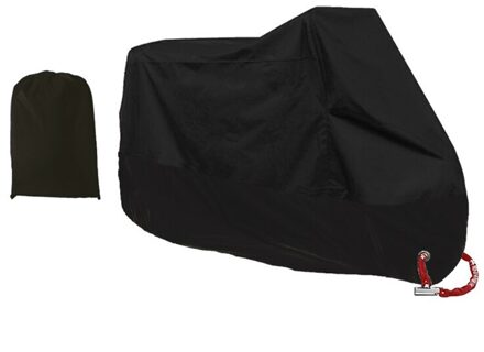 Waterdichte Outdoor Motorbike Uv Protector Regen Dust Bike Motorcycle Cover L/Xl/2XL A0NE zwart XL