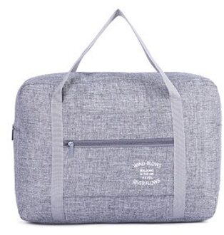 Waterdichte Oxford Reistassen Vrouwen Mannen Duffle Organizer Bagage Opvouwbare Opslag Verpakking Cubes Weekend Handtassen grijs