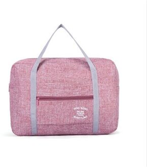 Waterdichte Oxford Reistassen Vrouwen Mannen Duffle Organizer Bagage Opvouwbare Opslag Verpakking Cubes Weekend Handtassen rood