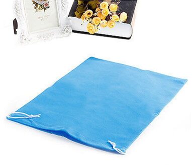 Waterdichte Pakket Schoen Pocket Opslag Organiseren Zak Non-woven Stof Trekken Pocket Trekkoord Tassen Toilettas Case lucht blauw