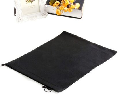 Waterdichte Pakket Schoen Pocket Opslag Organiseren Zak Non-woven Stof Trekken Pocket Trekkoord Tassen Toilettas Case zwart