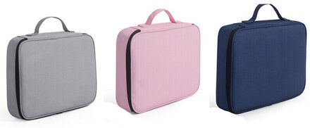 Waterdichte Paspoort Document Bag Travel Organizer Papers Storage Pouch Credential Zak Diploma Opslag Bestand Pocket Met Separator Roze