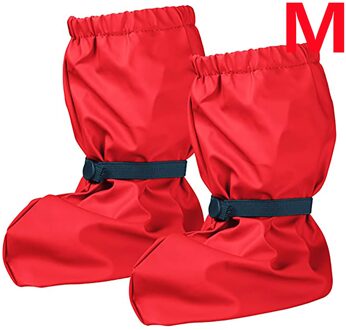 Waterdichte Regen Schoen Cover Slip Verdikking Slijtvaste Mannen En Vrou Paraplu Accessoires rood M