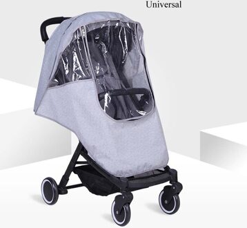 Waterdichte Regenhoes Voor Wandelwagen Stof Kinderwagens Winkelwagen Regenjas Regenhoes Voor Kinderwagen Kinderwagens Accessoires Kinderwagens grijs-universal