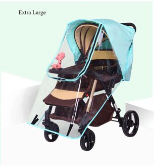 Waterdichte Regenhoes Voor Wandelwagen Stof Kinderwagens Winkelwagen Regenjas Regenhoes Voor Kinderwagen Kinderwagens Accessoires Kinderwagens groen-extra groot