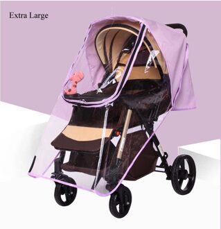 Waterdichte Regenhoes Voor Wandelwagen Stof Kinderwagens Winkelwagen Regenjas Regenhoes Voor Kinderwagen Kinderwagens Accessoires Kinderwagens paars-extra groot