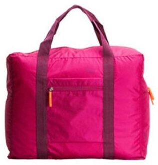 Waterdichte Reistas Grote Capaciteit Opslag nylon Opvouwbare Tas Voor Kleding Container Bagage Reizen Koffer Tassen 45*20*36cm roze