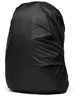 Waterdichte Rugzak Cover 30-45L Verstelbare Tas Regenhoes Voor Fietsen Wandelen Camping Reizen Stof Regenhoes zwart