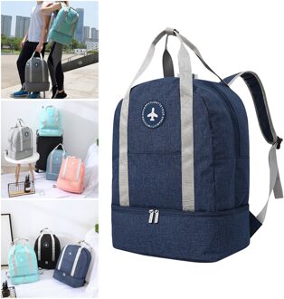 Waterdichte Rugzak Gym Dance Fitness Tote Handtas Weekender Rugzak marine blauw