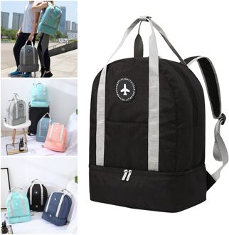 Waterdichte Rugzak Gym Dance Fitness Tote Handtas Weekender Rugzak zwart
