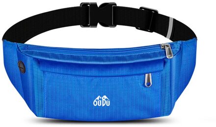 Waterdichte Running Taille Packs Running Tas Riem Telefoon Container Jogging Wandelen Riem Gym Fitness Tas Running Accessoires blauw