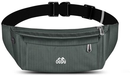 Waterdichte Running Taille Packs Running Tas Riem Telefoon Container Jogging Wandelen Riem Gym Fitness Tas Running Accessoires grijs