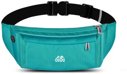 Waterdichte Running Taille Packs Running Tas Riem Telefoon Container Jogging Wandelen Riem Gym Fitness Tas Running Accessoires lucht blauw