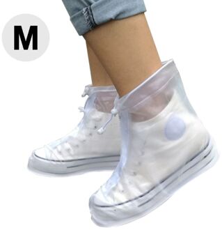 Waterdichte Schoen Covers Unisex Herbruikbare Overschoenen Antislip Rits Regen Cover Case J2HD M 36-37