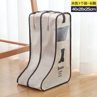 Waterdichte Schoenen Laarzen Tas Pouch Opslag Reistas Non-woven Wasserette Organizador Draagbare Tote Bag Organizer Cover Beige L