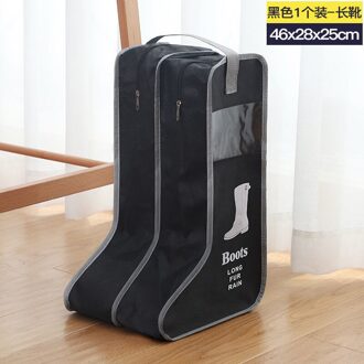 Waterdichte Schoenen Laarzen Tas Pouch Opslag Reistas Non-woven Wasserette Organizador Draagbare Tote Bag Organizer Cover zwart L
