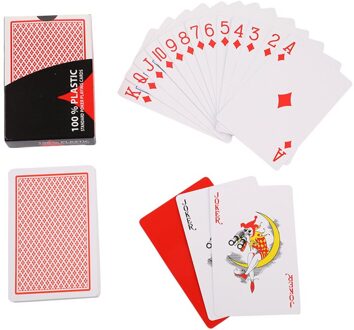 Waterdichte Slijtvaste Plastic Speelkaarten Bordspel Poker 59*89Mm Magic Card geel