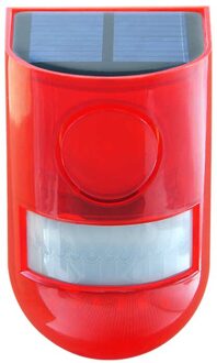 Waterdichte Solar Beveiliging Licht Menselijk Lichaam Inductie Geluid Waarschuwing Licht 30-dag Lange Levensduur Batterij Alarm Levert