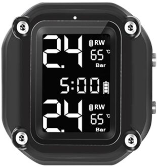 Waterdichte Solar Tpms Monitoring System Outdoor Onderdelen W/Time Display Motor Bandenspanning Persoonlijke Auto Accessoires
