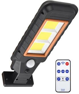 Waterdichte Solar Wandlamp Solar Lamp Human Motion Sensor Outdoor Security Verlichting Lamp Voor Garden Street Pathway Yard 120 COB met controle
