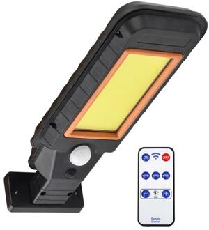 Waterdichte Solar Wandlamp Solar Lamp Human Motion Sensor Outdoor Security Verlichting Lamp Voor Garden Street Pathway Yard 128 COB met controle