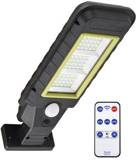 Waterdichte Solar Wandlamp Solar Lamp Human Motion Sensor Outdoor Security Verlichting Lamp Voor Garden Street Pathway Yard 60 LED met controle