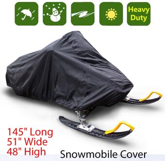 Waterdichte Stof Sneeuwscooter Cover Trailerable Slee Cover Opslag Anti-Uv All-Purpose Cover Winter Motorcycle Outdoor 368*130*121cm