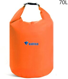 Waterdichte Tas Ultralight Camping Dry Bag Beach Varen Kajakken Rivier Trekking Drifting Dry Bag Voor Drifting Zwemmen 10-70L oranje 70L