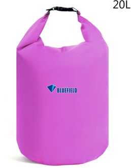 Waterdichte Tas Ultralight Camping Dry Bag Beach Varen Kajakken Rivier Trekking Drifting Dry Bag Voor Drifting Zwemmen 10-70L paars 20L
