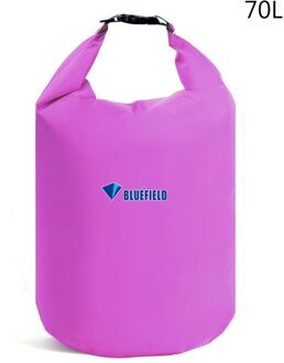 Waterdichte Tas Ultralight Camping Dry Bag Beach Varen Kajakken Rivier Trekking Drifting Dry Bag Voor Drifting Zwemmen 10-70L paars 70L