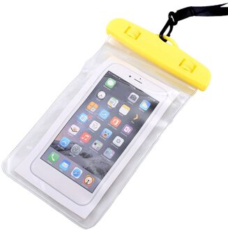 Waterdichte Tas Zomer Lichtgevende Waterdichte Tas Zwemmen Strand Dry Bag Case Cover Houder Voor Mobiele Telefoon geel