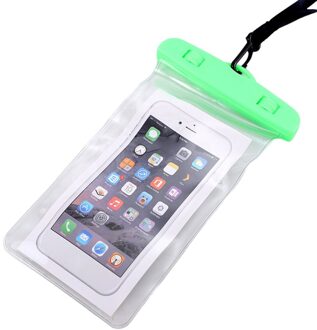 Waterdichte Tas Zomer Lichtgevende Waterdichte Tas Zwemmen Strand Dry Bag Case Cover Houder Voor Mobiele Telefoon groen