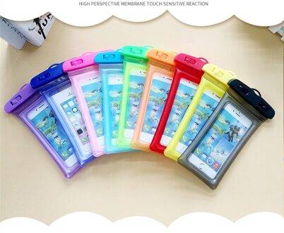 Waterdichte Telefoon Case Voor Iphone 6/6 s/6 plus/7/7 plus huawei p9 Sumsung Swimmimg duiken Onderwater Sport Accessoires groen