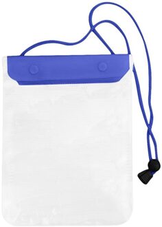 Waterdichte Telefoon Pouch Drift Duiken Zwemmen Tas Onderwater Dry Bag Case Cover Voor Telefoon Water Sport Strand Zwembad Skiën blauwe kleur