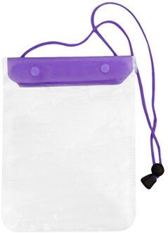 Waterdichte Telefoon Pouch Drift Duiken Zwemmen Tas Onderwater Dry Bag Case Cover Voor Telefoon Water Sport Strand Zwembad Skiën paarse kleur