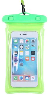 Waterdichte Telefoon Tas Onderwater Touchscreen Zachte Transparante Duurzaam Telefoon Cover BHD2 groen