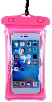 Waterdichte Telefoon Tas Onderwater Touchscreen Zachte Transparante Duurzaam Telefoon Cover BHD2 Roze
