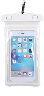 Waterdichte Telefoon Tas Onderwater Touchscreen Zachte Transparante Duurzaam Telefoon Cover BHD2 wit