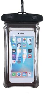 Waterdichte Telefoon Tas Onderwater Touchscreen Zachte Transparante Duurzaam Telefoon Cover BHD2 zwart