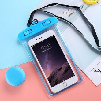 Waterdichte Telefoon Tas Pouch Onderwater Dry Case Cover Universal Voor Mobiele Telefoon Waterdichte Tas Droge-Slip Voor Iphone 12 X Xr Blauw