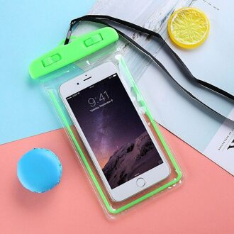 Waterdichte Telefoon Tas Pouch Onderwater Dry Case Cover Universal Voor Mobiele Telefoon Waterdichte Tas Droge-Slip Voor Iphone 12 X Xr groen