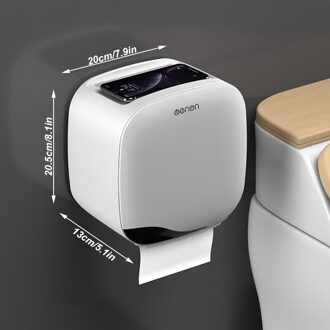 Waterdichte Toiletrolhouder Badkamer Accessoires Wandmontage Tissue Doos Dubbele Laag Toiletpapier Houders Handdoek Dispenser grijs