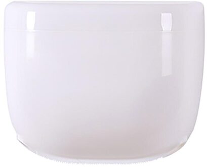 Waterdichte Toiletrolhouder Mobiele Telefoon Opslag Plank Wall Mounted Rack Aankomst Organisator Closet Organizer wit