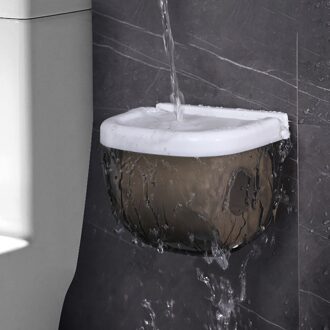 Waterdichte Toiletrolhouder Mobiele Telefoon Opslag Plank Wall Mounted Rack Opbergdoos Badkamer Accessoires